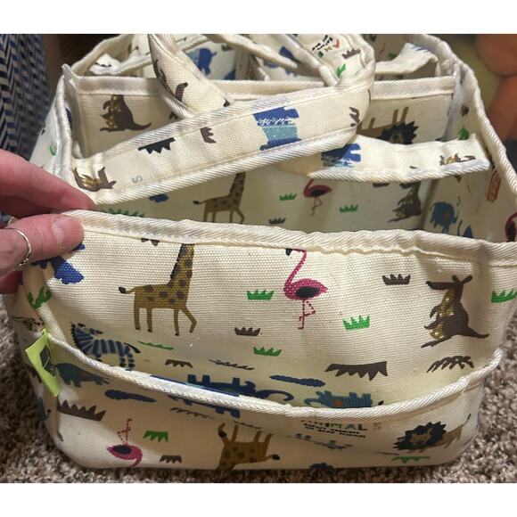 Billion Boxes Animal Themed Canvas Diaper Caddy - Picture 5 of 6
